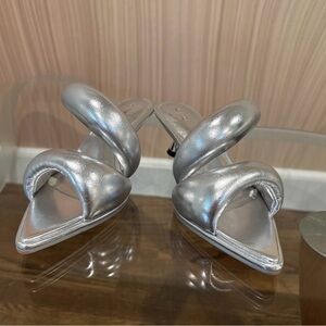 JW PEI Silver Heeled Sandals